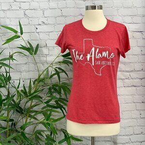 🎉Anvil Heather Red & White The Alamo Top